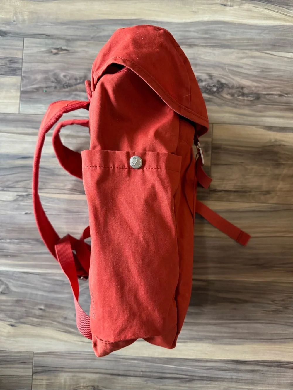 Fjallraven Greenland Red Roll-Top Canvas Backpack